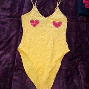 Forever 21 heart body suit